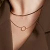 STORETS ACCESSORIES Layered Circle Necklace
