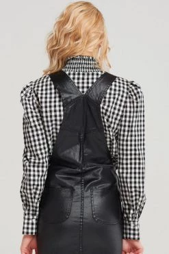 STORETS SALE Taylor High Neck Gingham Blouse CLOTHING