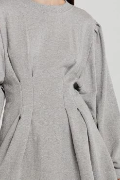 STORETS CLOTHING Maya Smocked Sweat Dress