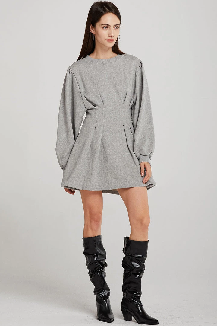 STORETS CLOTHING Maya Smocked Sweat Dress