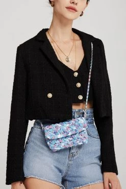 STORETS CLOTHING Hadley Boucle Crop Top And Jacket Set