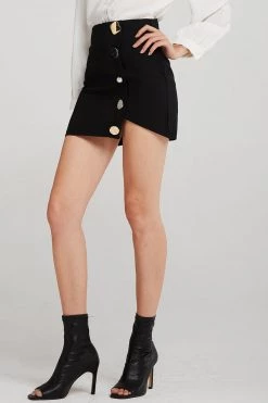 STORETS CLOTHING Mya Jewel Button Skirt