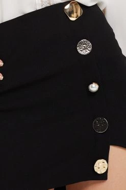 STORETS CLOTHING Mya Jewel Button Skirt