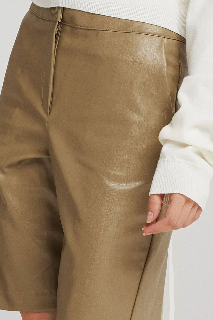 STORETS CLOTHING Rachel Pleather Biker Shorts