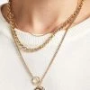 STORETS ACCESSORIES Multi Chain Layered Necklace W/Pendant