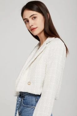 STORETS CLOTHING Hadley Boucle Crop Top And Jacket Set