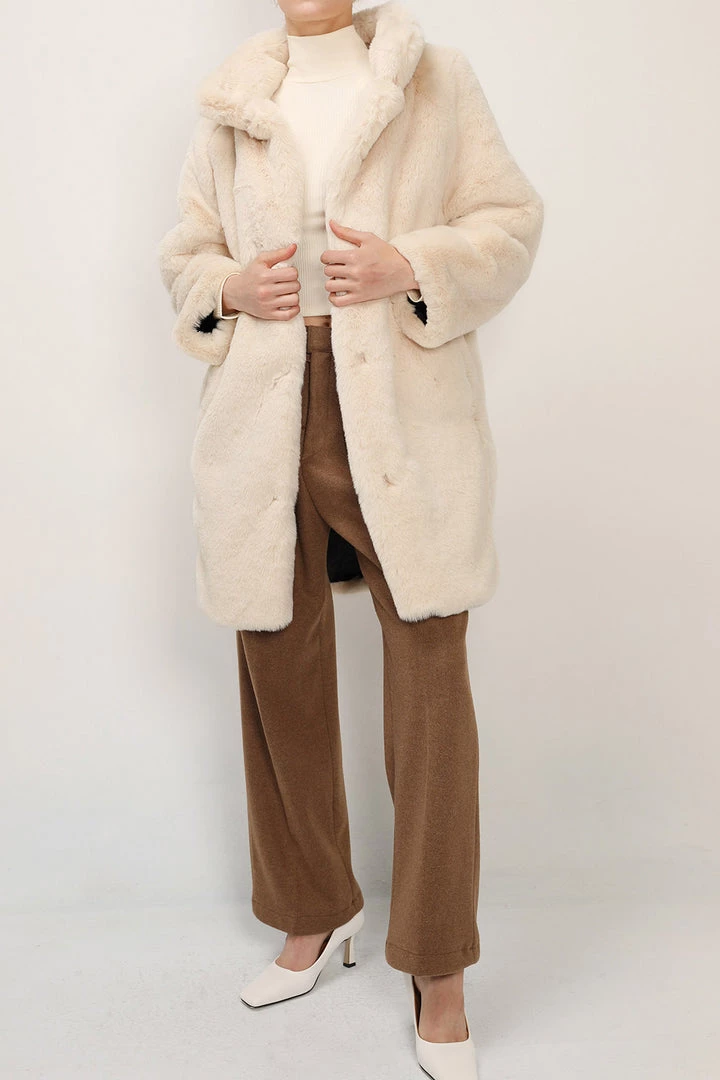 STORETS SALE CLOTHING Brielle Faux Mink Long Coat