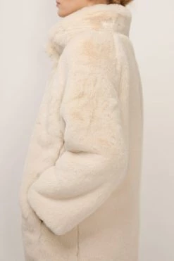 STORETS SALE CLOTHING Brielle Faux Mink Long Coat