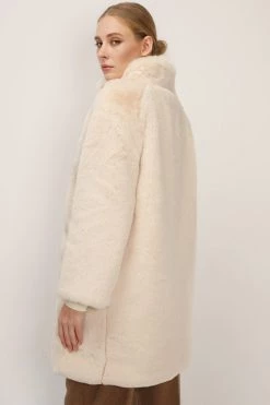 STORETS SALE CLOTHING Brielle Faux Mink Long Coat