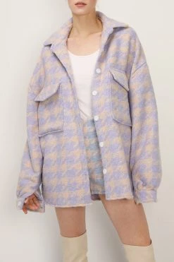STORETS Hannah Houndstooth Shirt Jacket CLOTHING