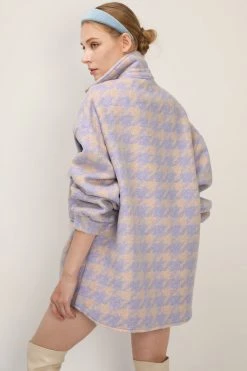STORETS Hannah Houndstooth Shirt Jacket