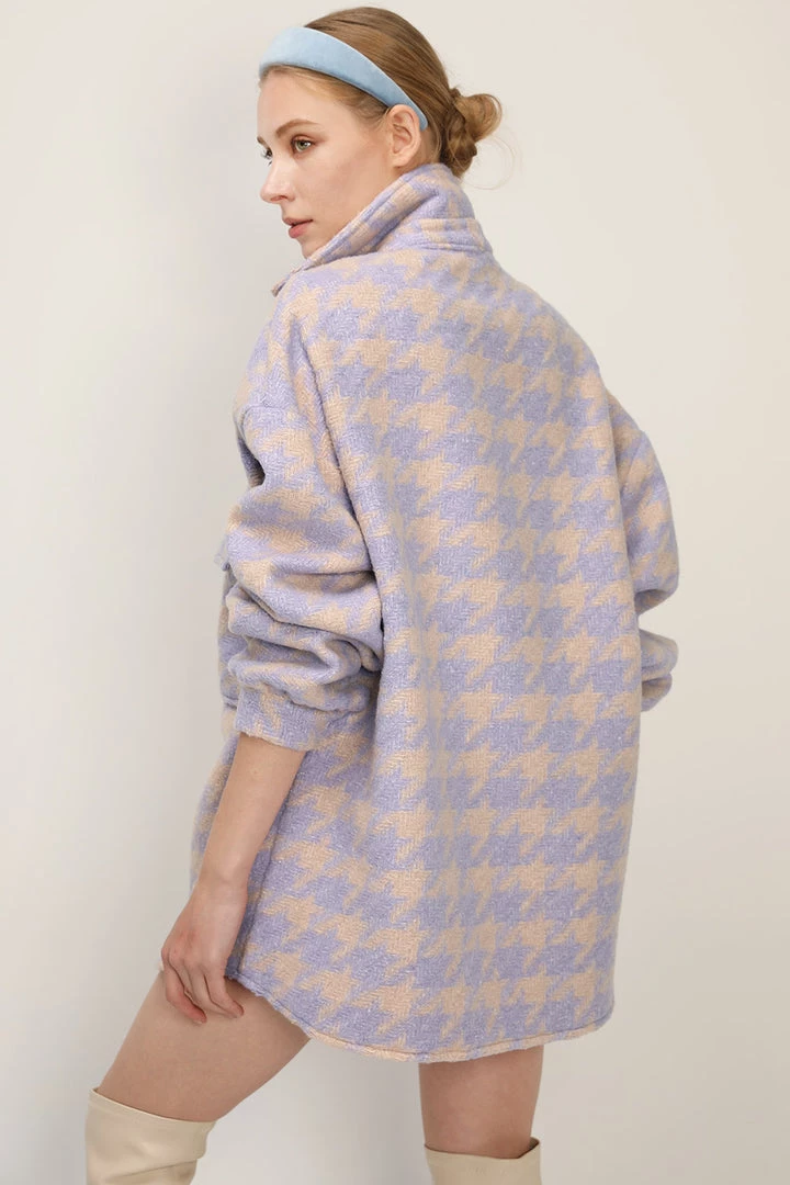 STORETS Hannah Houndstooth Shirt Jacket