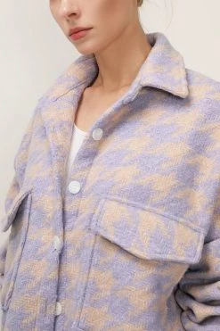 STORETS Hannah Houndstooth Shirt Jacket