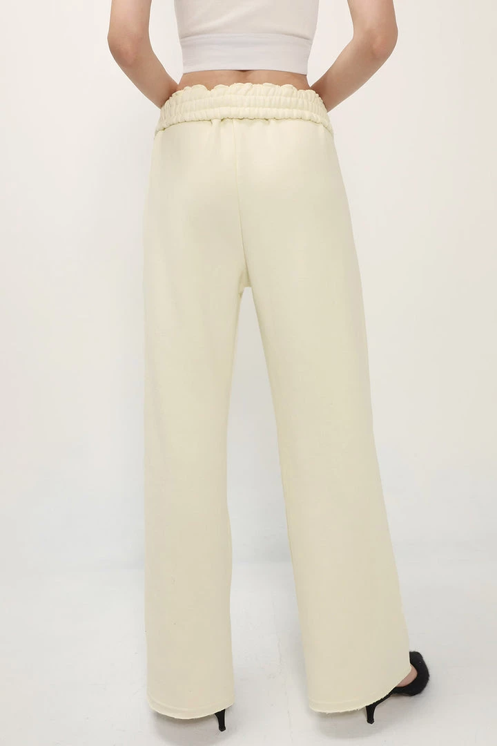 STORETS SALE Leah Fold Over Waist Brushed Sweat Pants CLOTHING