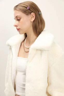 STORETS SALE Leah Fluffy Cropped Jacket CLOTHING