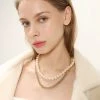 STORETS ACCESSORIES Classic Faux Pearl Necklace