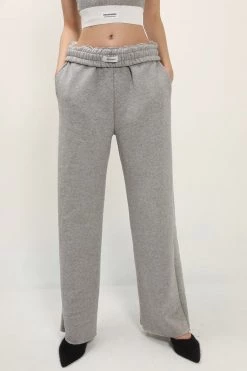 STORETS SALE Leah Fold Over Waist Brushed Sweat Pants CLOTHING