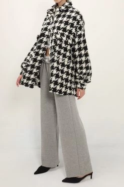 STORETS Hannah Houndstooth Shirt Jacket CLOTHING