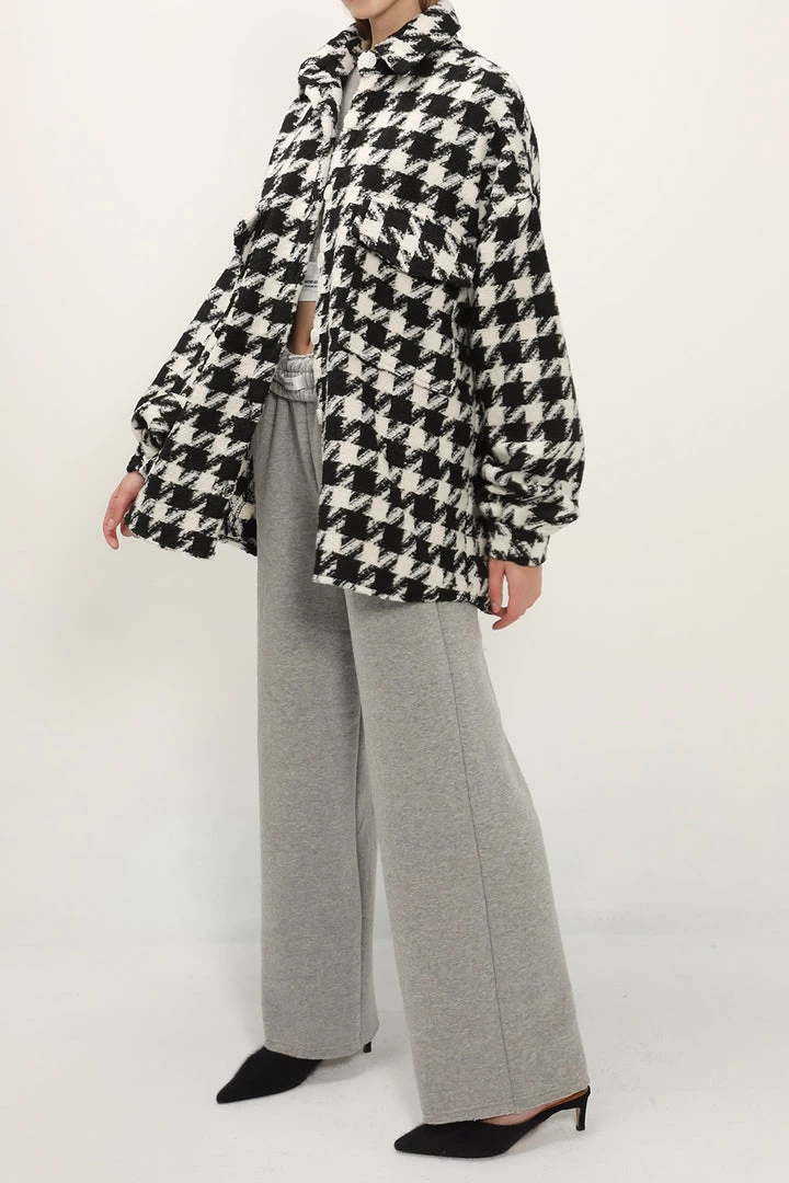 STORETS Hannah Houndstooth Shirt Jacket CLOTHING