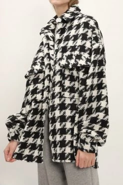 STORETS Hannah Houndstooth Shirt Jacket CLOTHING
