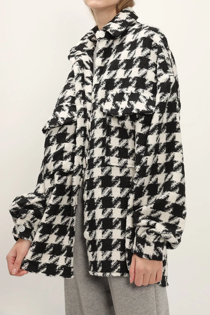 STORETS Hannah Houndstooth Shirt Jacket CLOTHING