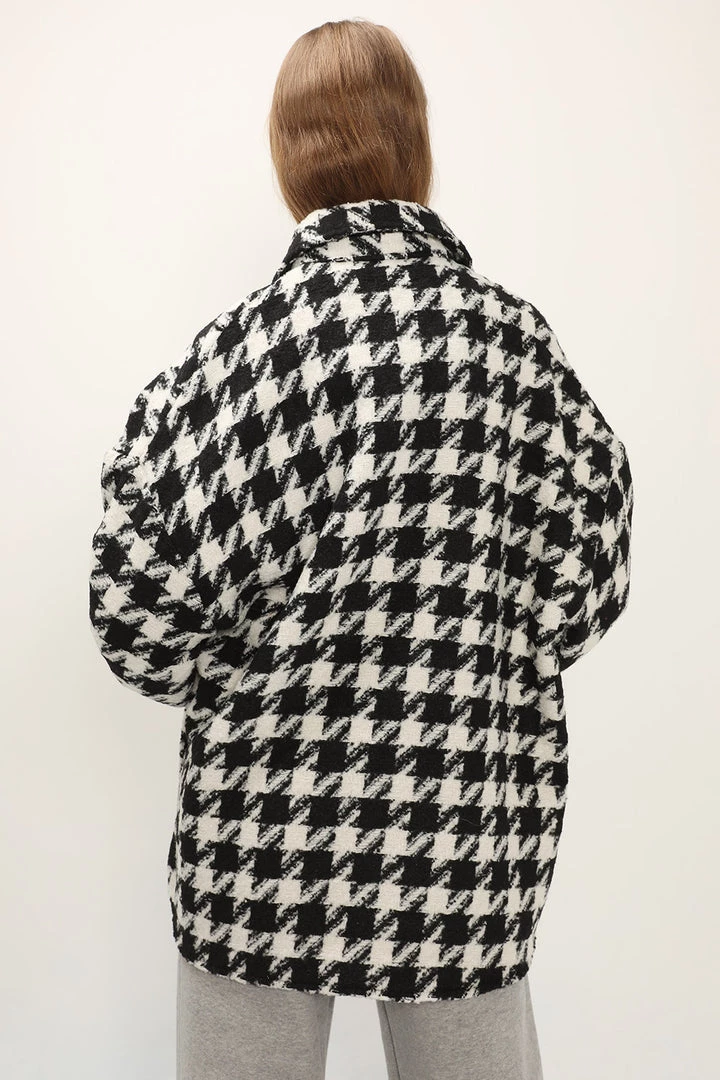 STORETS Hannah Houndstooth Shirt Jacket CLOTHING