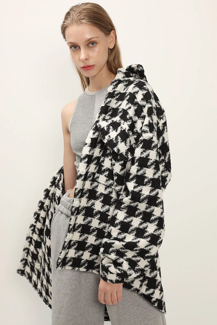 STORETS Hannah Houndstooth Shirt Jacket CLOTHING