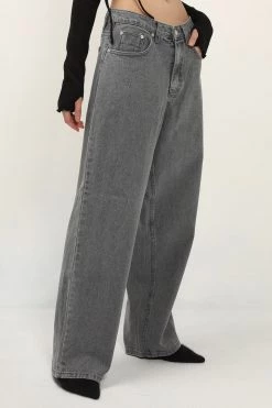 STORETS Eleanor Wide Leg Boyfriend Jeans CLOTHING