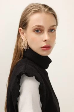 STORETS Faux Pearl Stamens Earrings