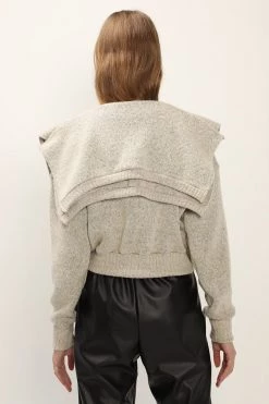 STORETS Taylor Mottled Knit Top And Shawl Set CLOTHING