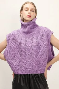 STORETS Reagan Cable Knit Sleeveless Top