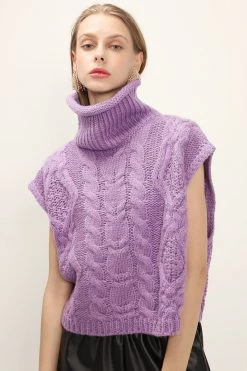 STORETS Reagan Cable Knit Sleeveless Top