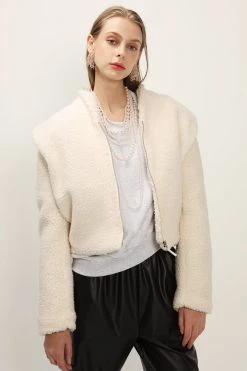 STORETS SALE Phoebe Structured Teddy Jacket