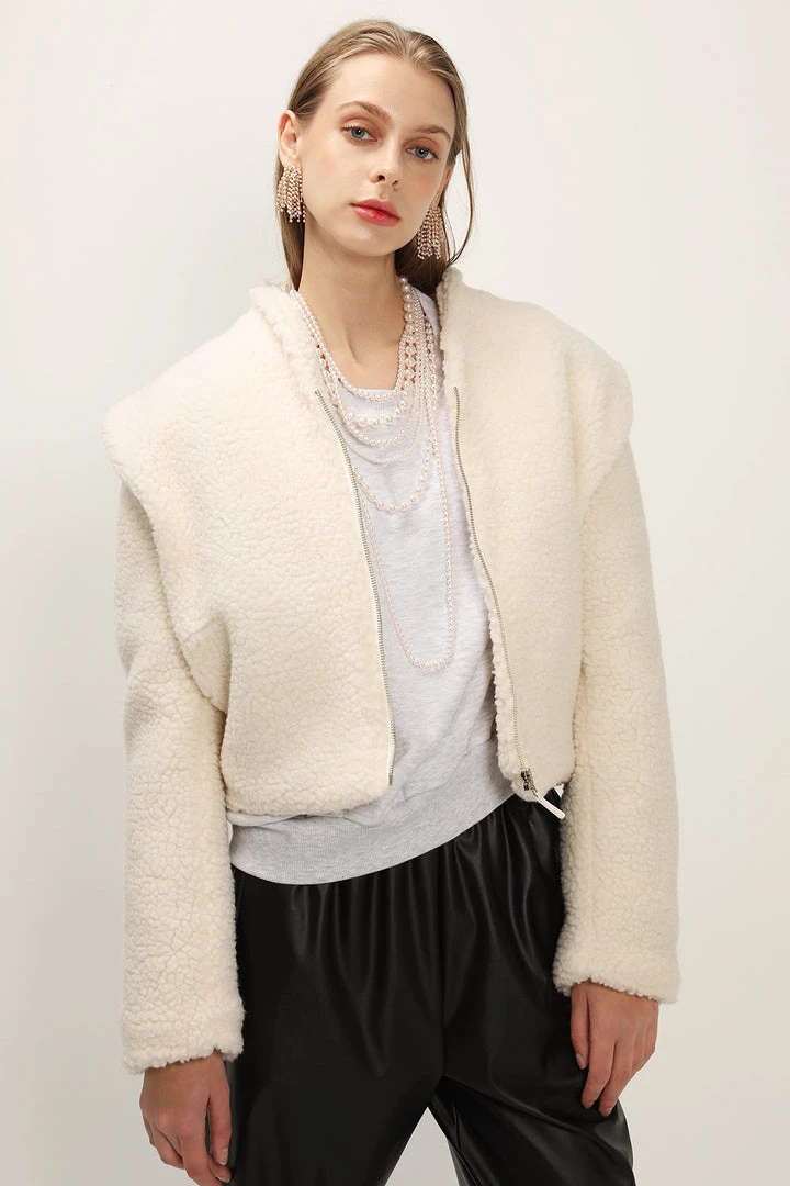 STORETS SALE Phoebe Structured Teddy Jacket