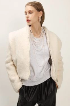 STORETS SALE Phoebe Structured Teddy Jacket