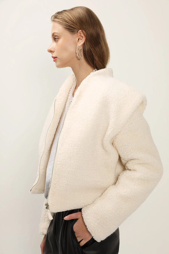 STORETS SALE Phoebe Structured Teddy Jacket