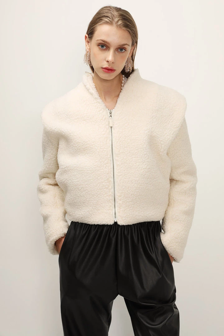 STORETS SALE Phoebe Structured Teddy Jacket
