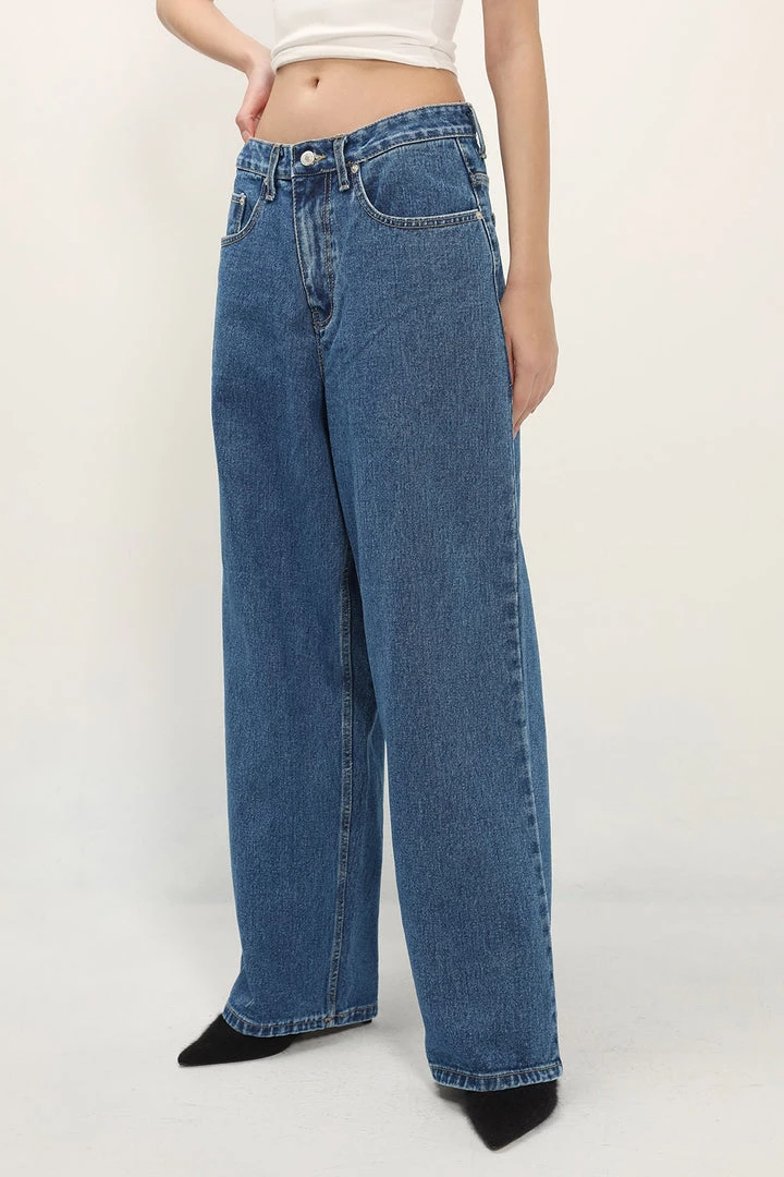 STORETS Eleanor Wide Leg Boyfriend Jeans CLOTHING