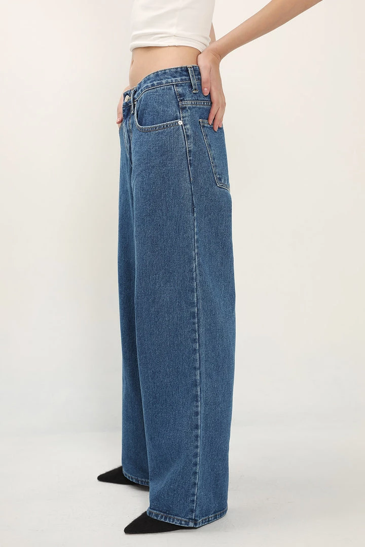 STORETS Eleanor Wide Leg Boyfriend Jeans CLOTHING