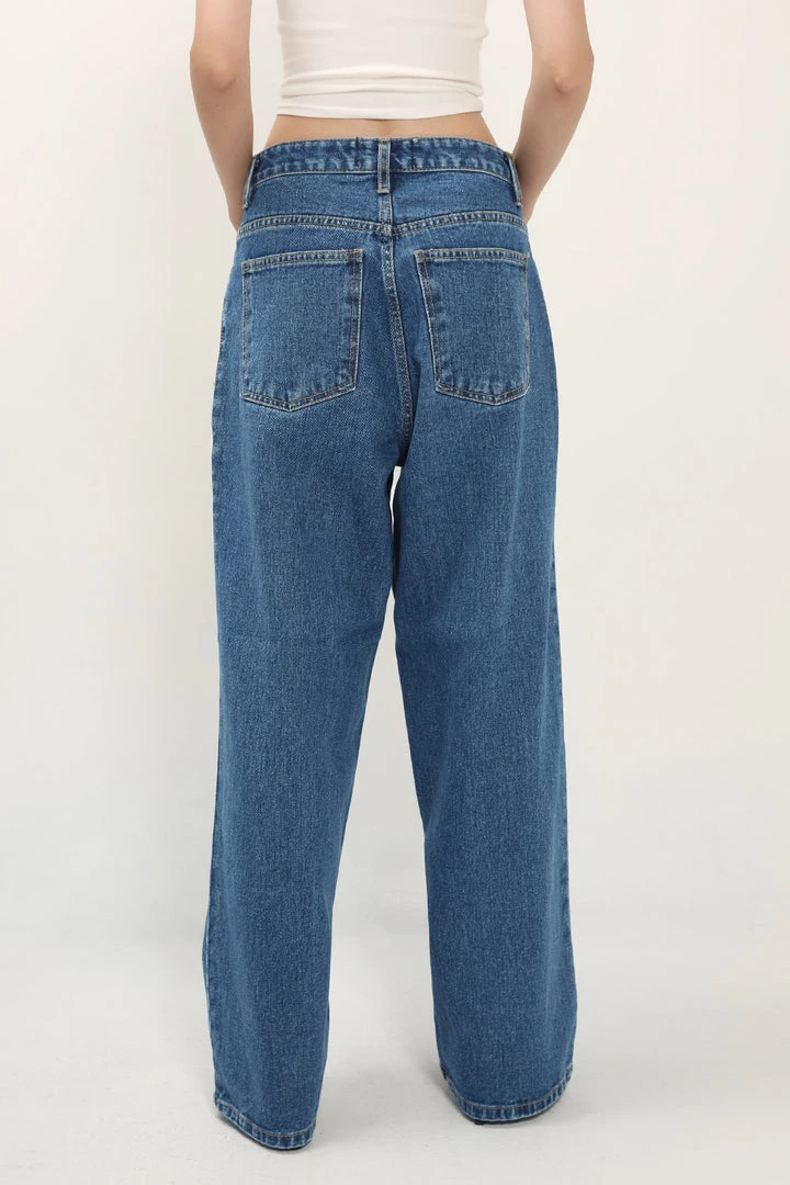 STORETS Eleanor Wide Leg Boyfriend Jeans CLOTHING