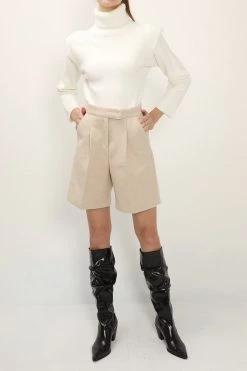 STORETS SALE CLOTHING Aubrie Padded Shoulder Knit Top