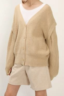 STORETS CLOTHING Iris Eyelet Back Cardigan