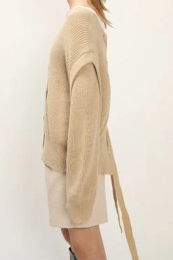 STORETS CLOTHING Iris Eyelet Back Cardigan