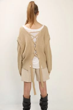 STORETS CLOTHING Iris Eyelet Back Cardigan