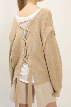STORETS CLOTHING Iris Eyelet Back Cardigan