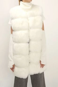 STORETS Amelia Fluffy Faux Fur Vest CLOTHING