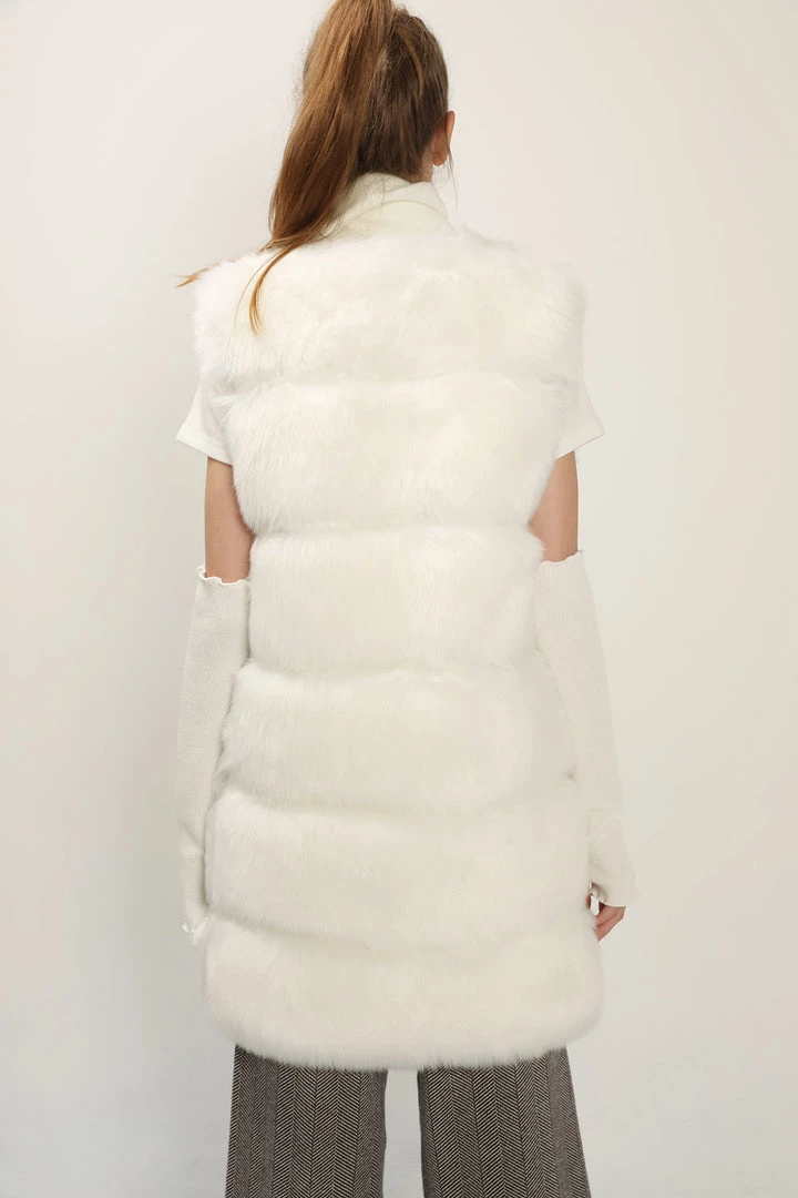 STORETS Amelia Fluffy Faux Fur Vest CLOTHING