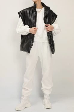 STORETS Destiny Pleather Puffer Vest CLOTHING