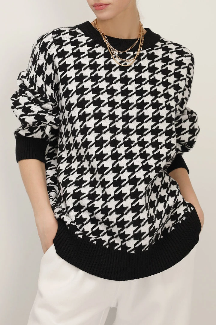 STORETS SALE CLOTHING Jocelyn Houndstooth Sweater
