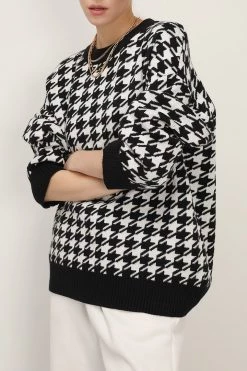 STORETS SALE CLOTHING Jocelyn Houndstooth Sweater